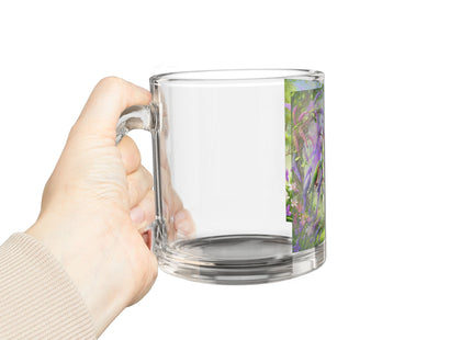 Lavender-Winged Fairy Glass Mug, 10oz