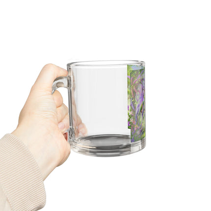 Lavender-Winged Fairy Glass Mug, 10oz