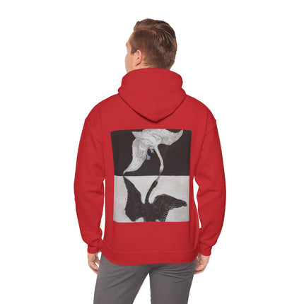 The Swan by Hilma af Klint Heavy Blend™ Hooded Sweatshirt