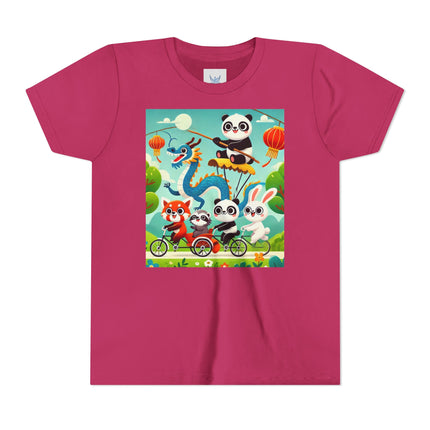 Rolling Along Together Youth Short Sleeve Tee