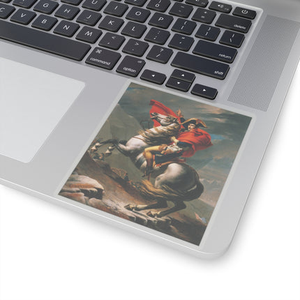 Napoleon Crossing the Alps by Jacques-Louis David Kiss-Cut Stickers (4 Sizes)