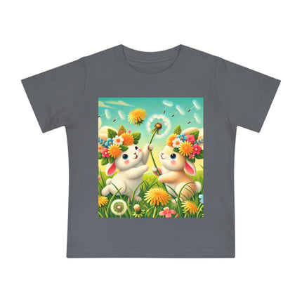 Springtime Bunny Friends Baby T-Shirt – Playful Moments in Bloom