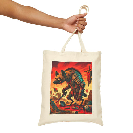 The Cunning Scavenger Cotton Canvas Tote Bag – Grit, Wit & Relentless Survival