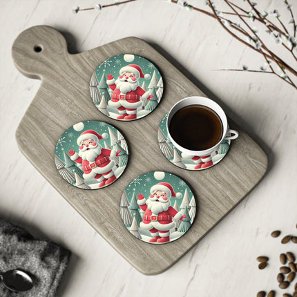 Santa's Joyful Night Coasters