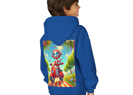The Traveling Robot Youth Heavy Blend Hooded Sweatshirt