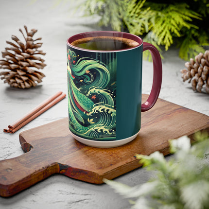 Mermaid Queen Rising from the Deep Colorful Mugs (11oz, 15oz)