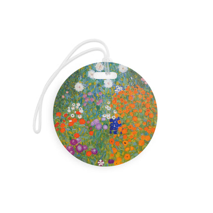 Cottage Garden by Gustav Klimt Luggage Tags