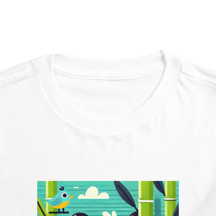 Bamboo Panda Friends Toddler Short Sleeve Tee