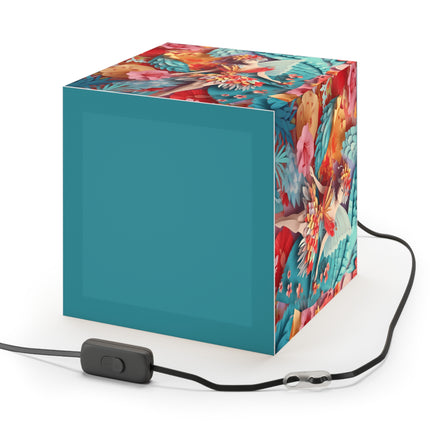 Hibiscus Fairy Light Cube Lamp