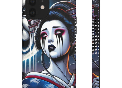 Geisha’s Black Ink Tears Phone Cases