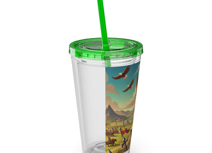 Watchful Guardian Sunsplash Tumbler with Straw, 16oz