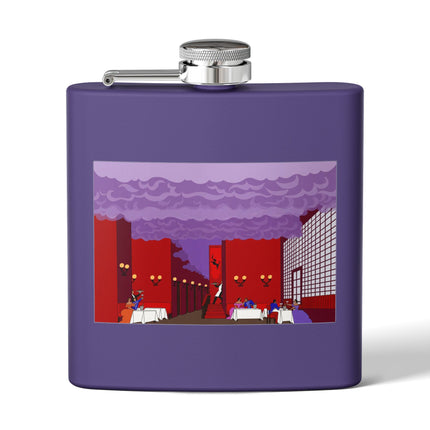 Midnight Toast Flask – Parisian Romance & Art Deco Charm