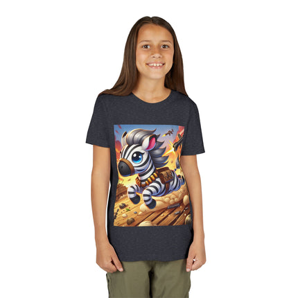 Zebra on the Run Youth Short Sleeve Tee