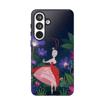 🌺✨ The Lady Of The Starlit Enchanted Garden Phone Case – Art Deco Floral Fantasy