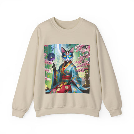 Cyberpunk Geisha Unisex Heavy Blend™ Crewneck Sweatshirt