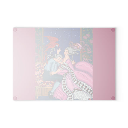 The Jealous Parrot by George Barbier Glass Cutting Board