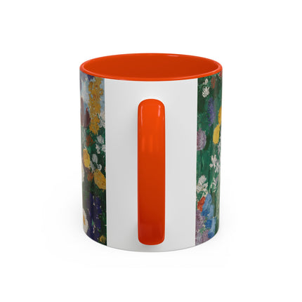 Flowers on the Mountain by August Babberger Colorful Mugs (11oz, 15oz)