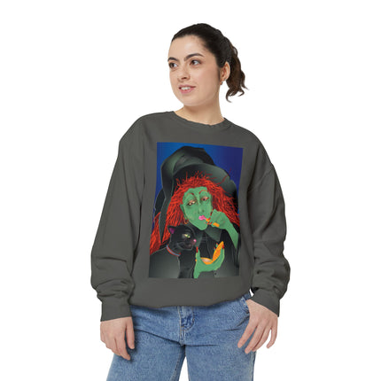Mirror, Mirror A Witch's Touch Unisex Garment-Dyed Sweatshirt
