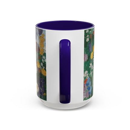 Flowers on the Mountain by August Babberger Colorful Mugs (11oz, 15oz)