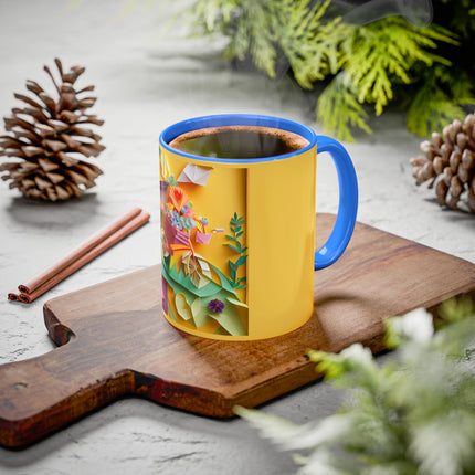 Origami Bicycle Colorful Mugs (11oz, 15oz)