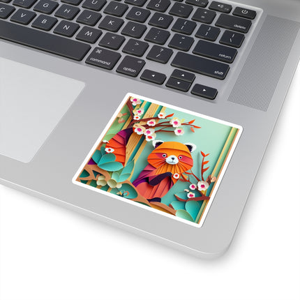 A Playful Red Panda Kiss-Cut Stickers (4 Sizes)