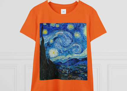 The Starry Night by Vincent Van Gogh Women's Midweight Cotton Tee