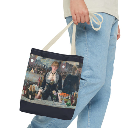 A Bar at the Folies-Bergère by Edouard Manet Tote Bag (AOP)