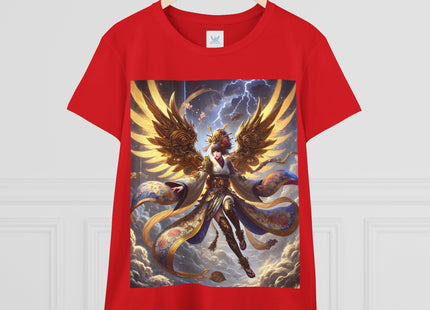 Valkyrie Descending Through Storm Women's Midweight Cotton Tee