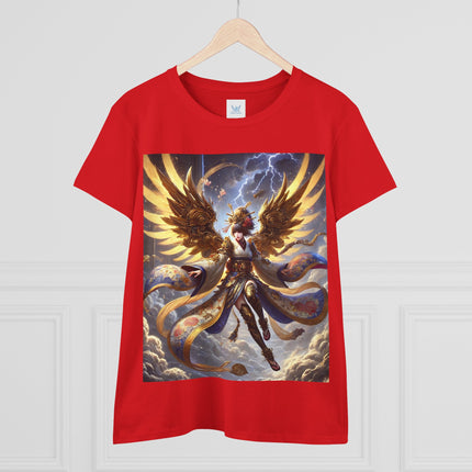 Valkyrie Descending Through Storm Cotton Tee
