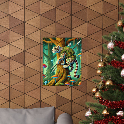 🐅🌿 Silent Stripes Matte Vertical Poster – Mystery, Stealth & Jungle Majesty