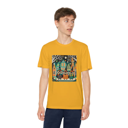 Night of the Trick-or-Treating Owlets Youth Competitor Tee