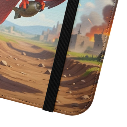 🐦✈️ The Cardinal Dive Bomber Flip Case – Bold Flight & Fearless Adventure