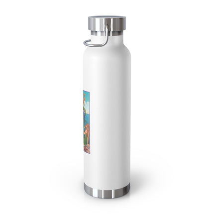 Three Mermaids with Strings of Pearls by Carlo Chiostri Copper Vacuum Insulated Bottle, 22oz