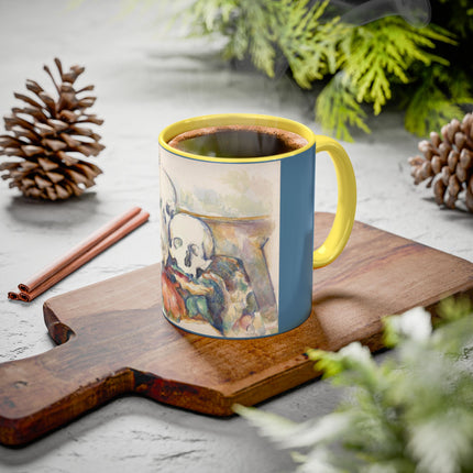 The Three Skulls by Paul Cézanne Colorful Mugs (11oz, 15oz)