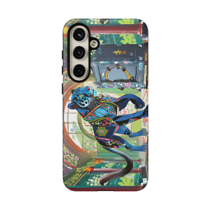 Cyber Panther's Hunt Phone Cases