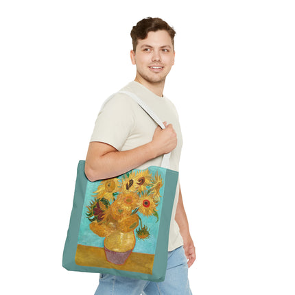 Vase with Twelve Sunflowers by Vincent Van Gogh Tote Bag (AOP)