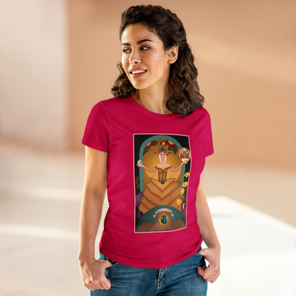 June & Pearl, Alexandrite (from the Gem Series) by Sofia Chiostri Women's Midweight Cotton Tee