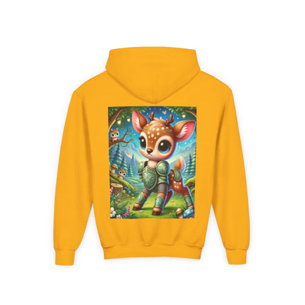 Fawn Defender Youth Hooded Sweatshirt – Gentle Courage & Forest Magic