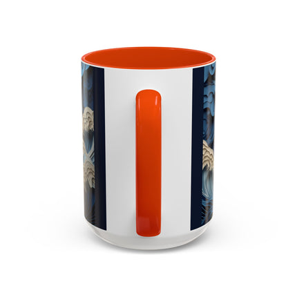 Dramatic Ocean with Crashing Waves Colorful Mugs (11oz, 15oz)