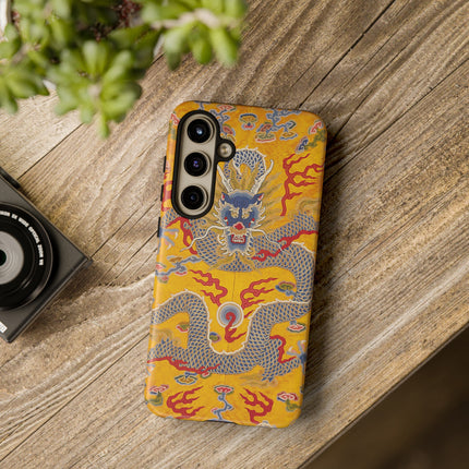 Majestic Dragon Regalia – Imperial 12-Symbol Robe Phone Cases