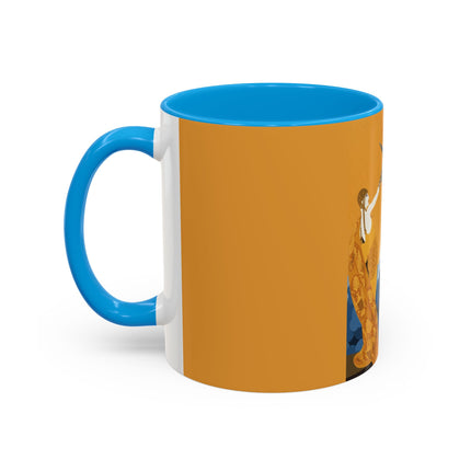 Falcon Mistress Colorful Mugs – Art Deco Majesty & Mythic Freedom