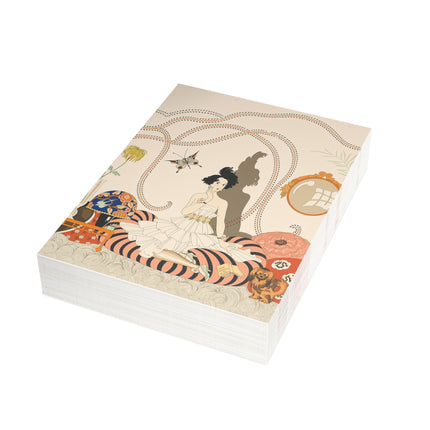 🪞🌸 The Lady In Her Curious Apartment Postcard Bundles – Art Deco Interior Elegance