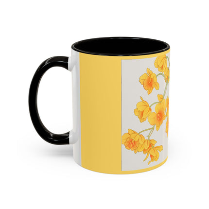 Golden Bow Orchid by Tanigami Kônan Colorful Mugs (11oz, 15oz)
