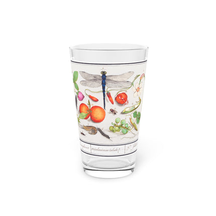 Dragonfly & Botanicals Study Glass, 16oz