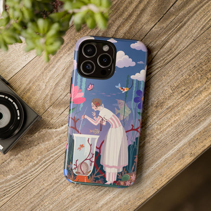 🐠🌸 The Enchanted Aquarium Garden Phone Case – Art Deco Underwater Fantasy