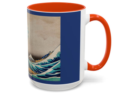 The Great Wave off Kanagawa by Katsushika Hokusai Colorful Mugs (11oz, 15oz)