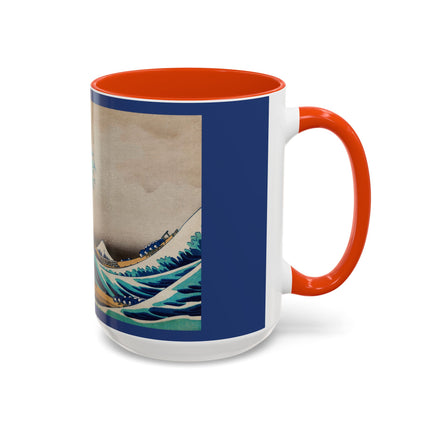 The Great Wave off Kanagawa by Katsushika Hokusai Colorful Mugs (11oz, 15oz)
