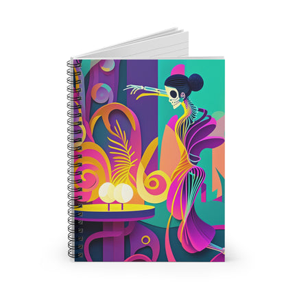 Dance of the Skeleton Ballerinas Spiral Notebook - Ruled Line