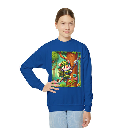 Stealthy Stripes Youth Crewneck Sweatshirt