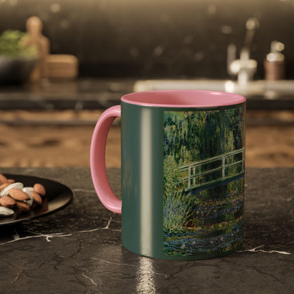 Water Lilies and Japanese Bridge by Claude Monet Colorful Mugs (11oz, 15oz)